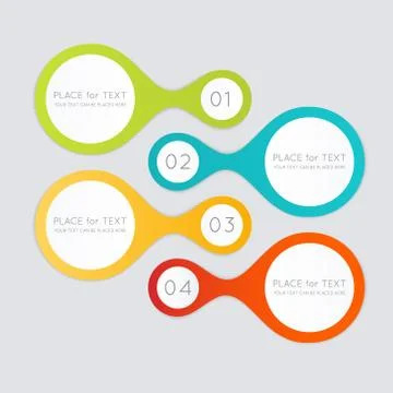 Vector colorful info graphics for your business presentations. Stock Illustration