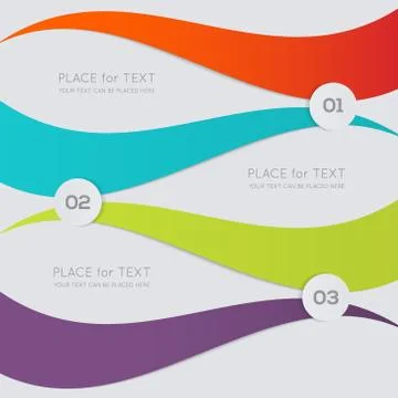 Vector colorful info graphics for your business presentations. Stock Illustration