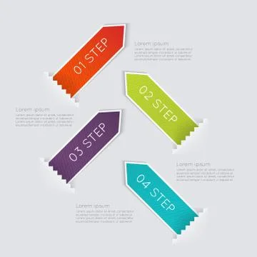 Vector colorful info graphics for your business presentations. Stock-Illustration