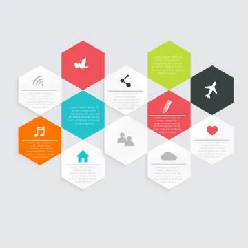 Vector colorful info graphics for your business presentations. Illustrazione stock
