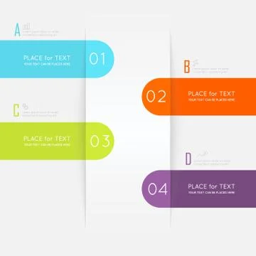 Vector colorful info graphics for your business presentations. Stock Illustration