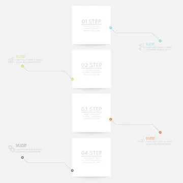 Vector colorful info graphics for your business presentations. Stock Illustration
