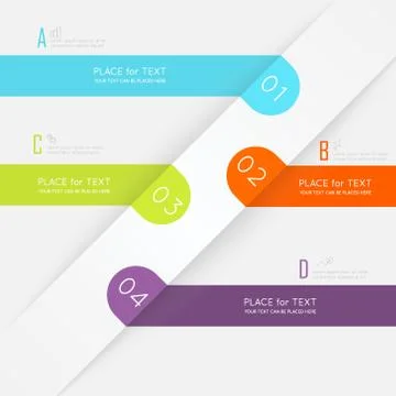 Vector colorful info graphics for your business presentations. Stock Illustration