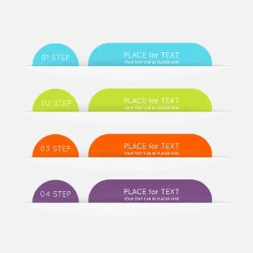 Vector colorful info graphics for your business presentations. Illustrazione stock