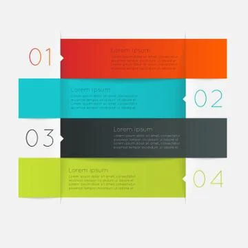 Vector colorful info graphics for your business presentations. Stock Illustration