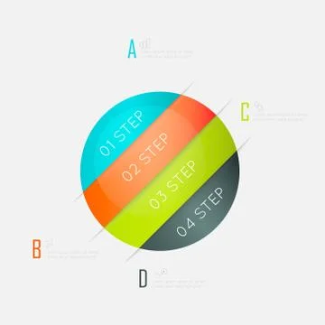 Vector colorful info graphics for your business presentations. Stock Illustration