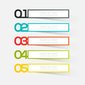 Vector colorful info graphics for your business presentations. Illustrazione stock