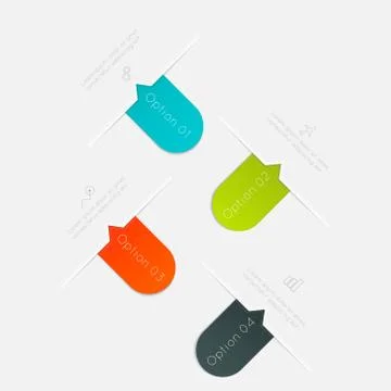 Vector colorful info graphics for your business presentations. Stock-Illustration