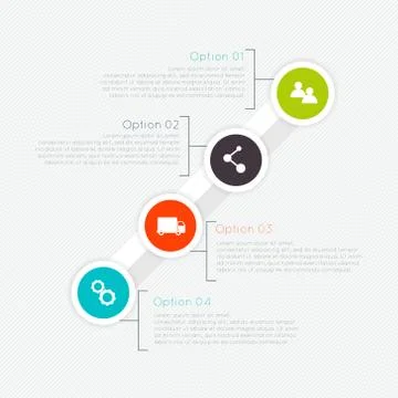 Vector colorful info graphics for your business presentations. Stock-Illustration