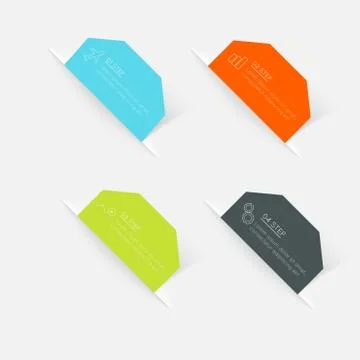 Vector colorful info graphics for your business presentations. Stock-Illustration