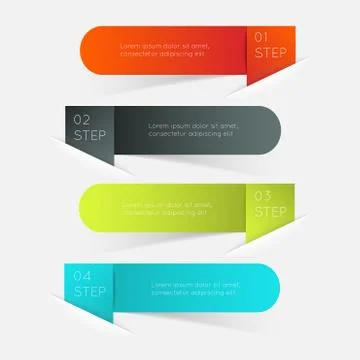 Vector colorful info graphics for your business presentations. Illustrazione stock