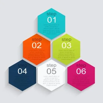 Vector colorful info graphics for your business presentations. Illustrazione stock