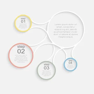 Vector colorful info graphics for your business presentations. Stock Illustration