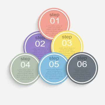 Vector colorful info graphics for your business presentations. Stock Illustration