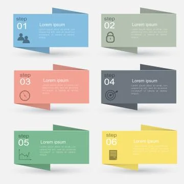 Vector colorful info graphics for your business presentations. Stock Illustration