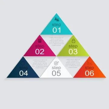 Vector colorful info graphics for your business presentations. Stock Illustration