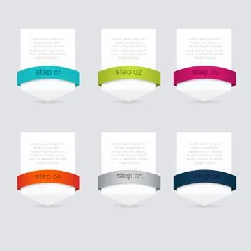 Vector colorful info graphics for your business presentations. Stock-Illustration