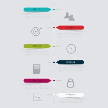 Vector colorful info graphics for your business presentations. Stock Illustration