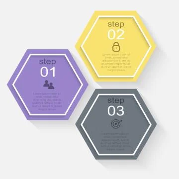 Vector colorful info graphics for your business presentations. Stock Illustration