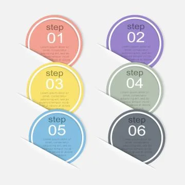 Vector colorful info graphics for your business presentations. Stock Illustration