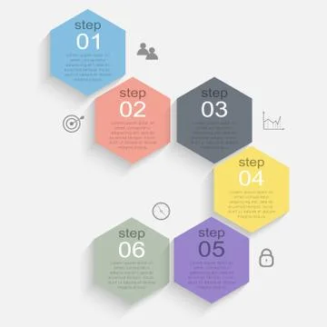 Vector colorful info graphics for your business presentations. Stock-Illustration