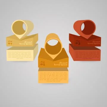 Vector colorful infographic Stock Illustration
