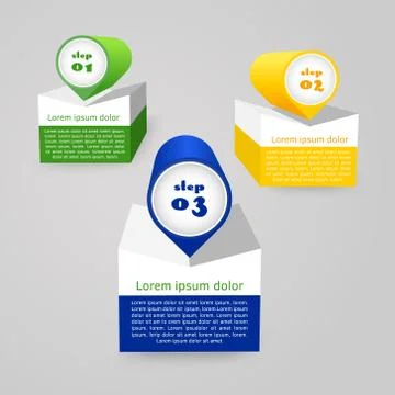 Vector colorful infographic Illustrazione stock