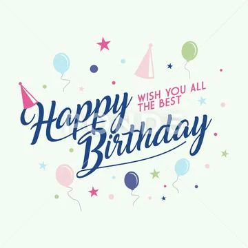 Free Vector  Colorful happy birthday lettering