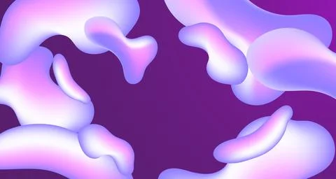 Vector colorful liquid shapes background Purple Color Stock Illustration