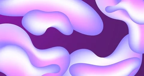 Vector colorful liquid shapes background Purple Color Stock Illustration