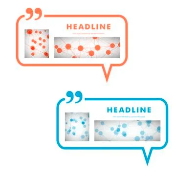 Vector colorful molecule on a gray background Stock Illustration