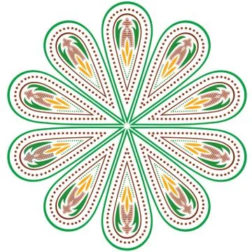 Vector colorful ornament Illustrazione stock