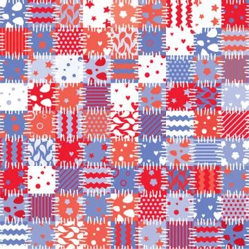 Vector colorful patchwork art background 스톡 일러스트