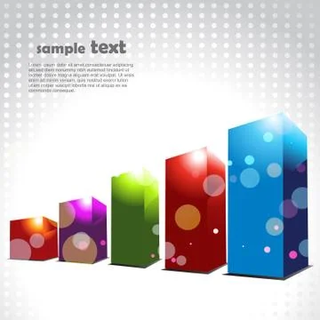 Vector colorful progress bar 스톡 일러스트