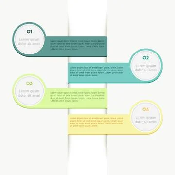 Vector colorful ribbon template Stock Illustration