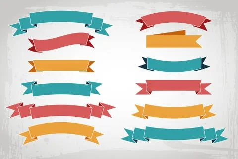 Vector colorful ribbons Stock Illustration