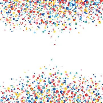 Vector colorful round confetti splash Stock Illustration