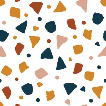 Vector colorful seamless pattern in boho style 스톡 일러스트