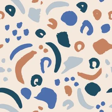 Vector colorful seamless pattern in boho style Stock Illustration