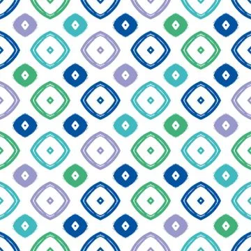 Vector colorful seamless pattern in boho style Stock Illustration
