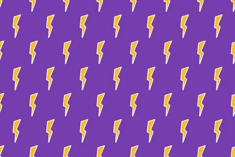 Vector colorful seamless pattern with flash symbols. Bright funky endless design Иллюстрация