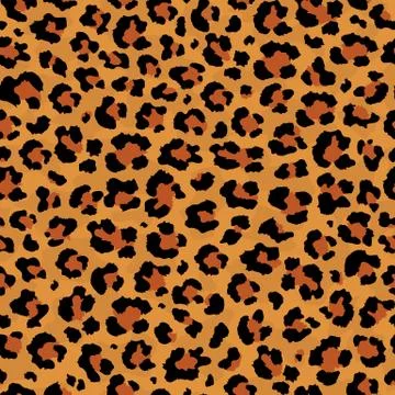 Vector colorful seamless pattern of leopard skin print. Stock Illustration