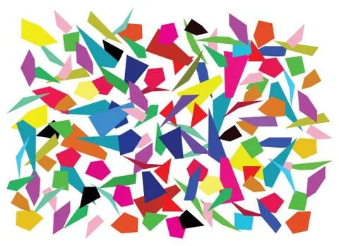 Vector  colorful splinters Stock Illustration