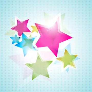 Vector colorful star Stock Illustration