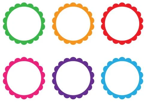 Vector Colorful Stickers Stock Illustration