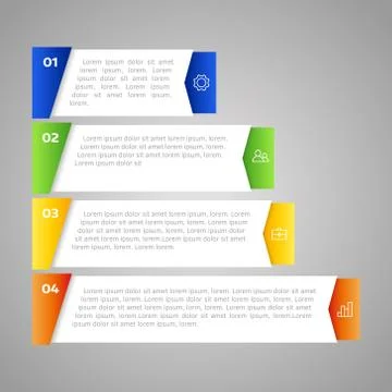 Vector colorful template Stock Illustration