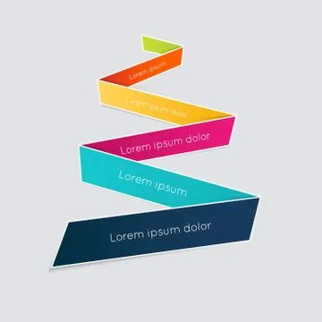 Vector colorful text box. Stock Illustration