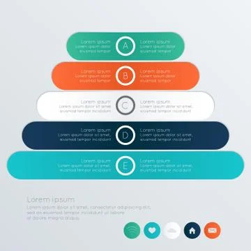 Vector colorful text box, trendy colors Stock Illustration