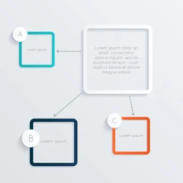 Vector colorful text box, trendy colors Stock Illustration