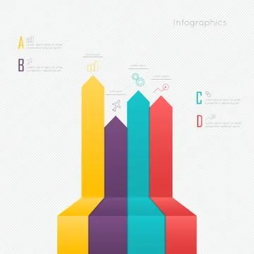 Vector colorful text box, trendy colors Stock Illustration